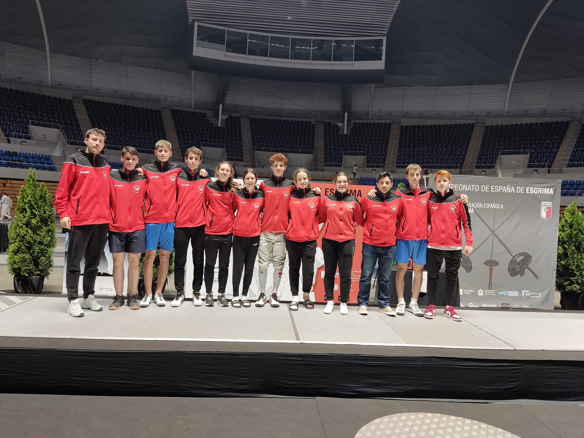 El Club Navarro de Esgrima, campeón de España Cadete